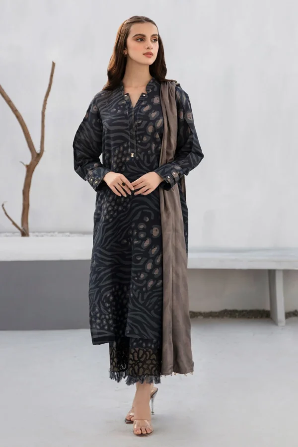 BQ-85 Unstitched Digital Printed khader Suit 3pc With Digital Printed Khader Dupatta